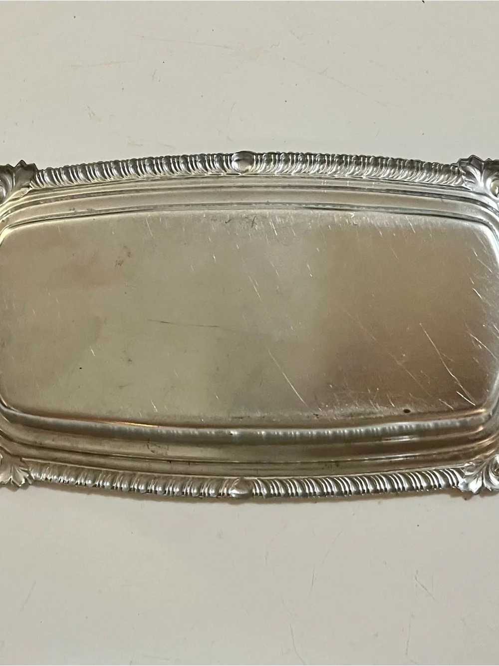 Vintage 3pc Silver Plated Butter Dish with Glass Insert Liner Ornate